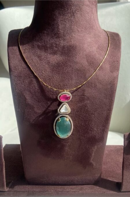 Polki Pendent & ear rings